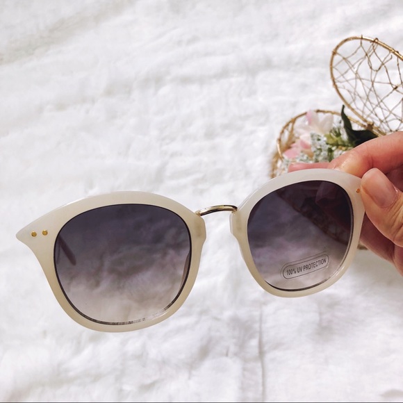 LOFT Light Metallic Arm Round Sunglasses - Picture 6 of 8